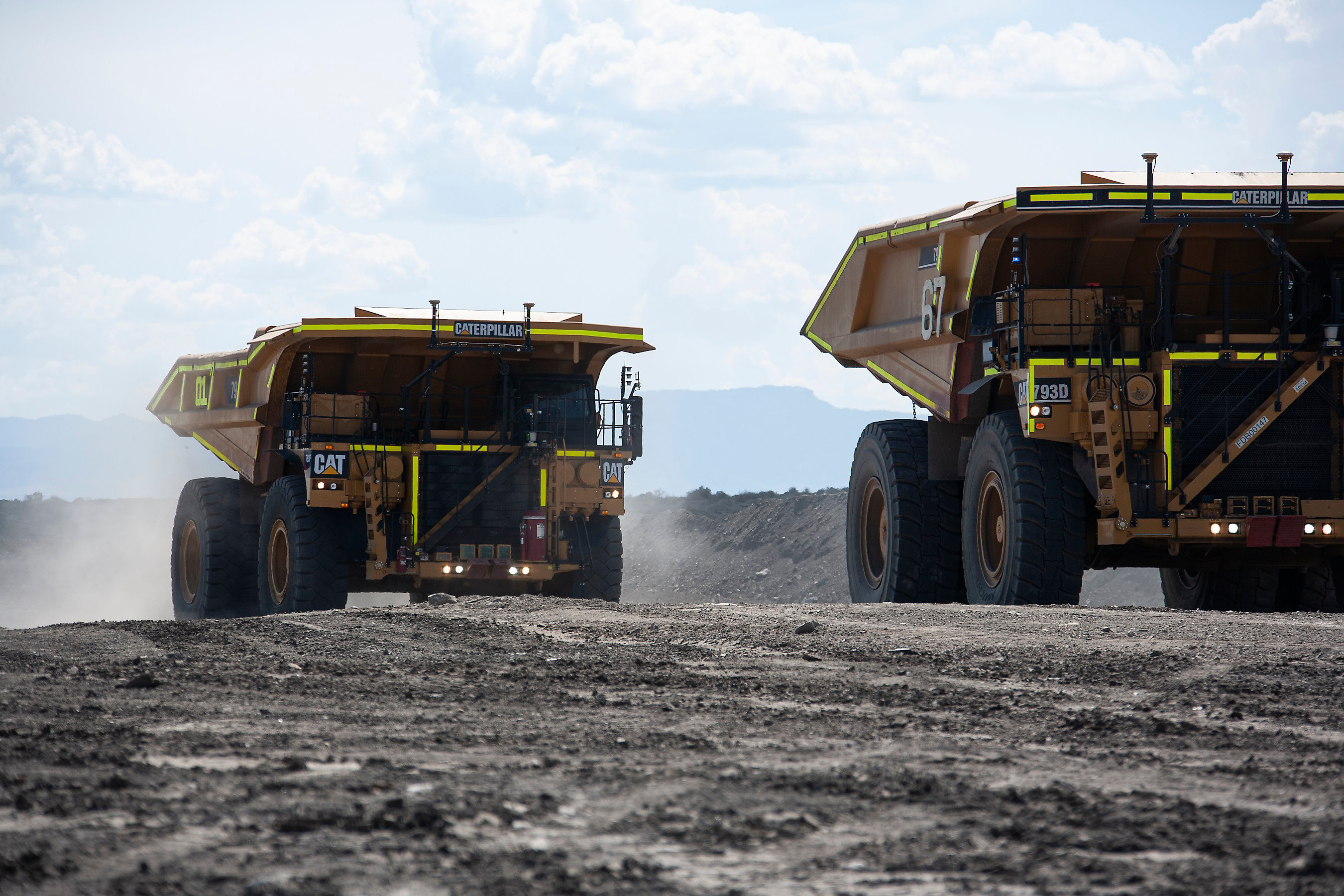 Caterpillar autonomous haul truck at Kearl
